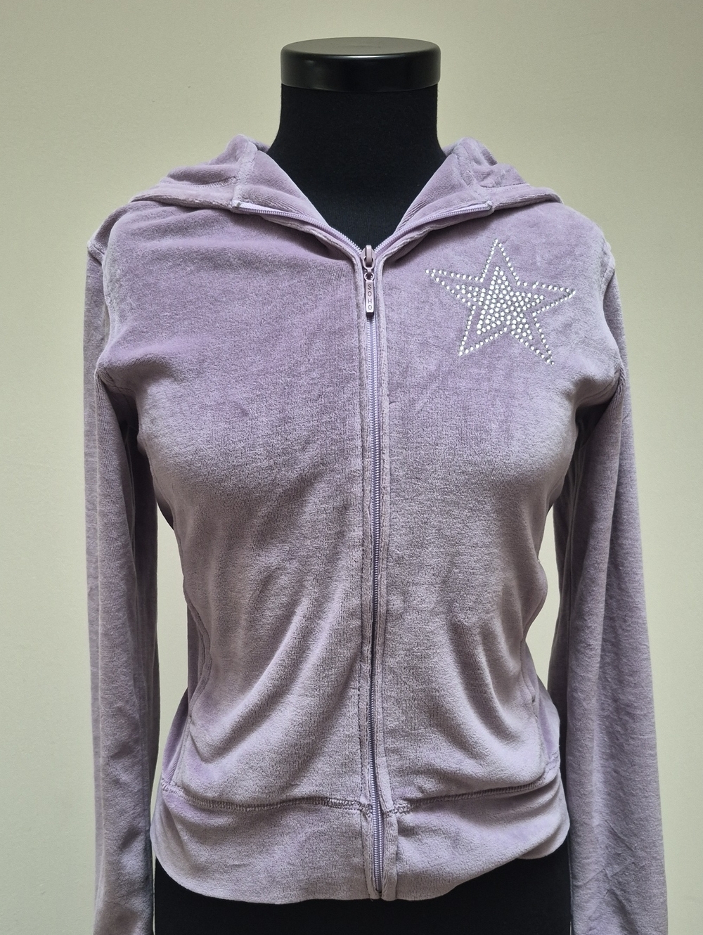 Lavender Star Zip-Front Hoodie - Soho Lady ($9 SALE ON TOPS) ❤️